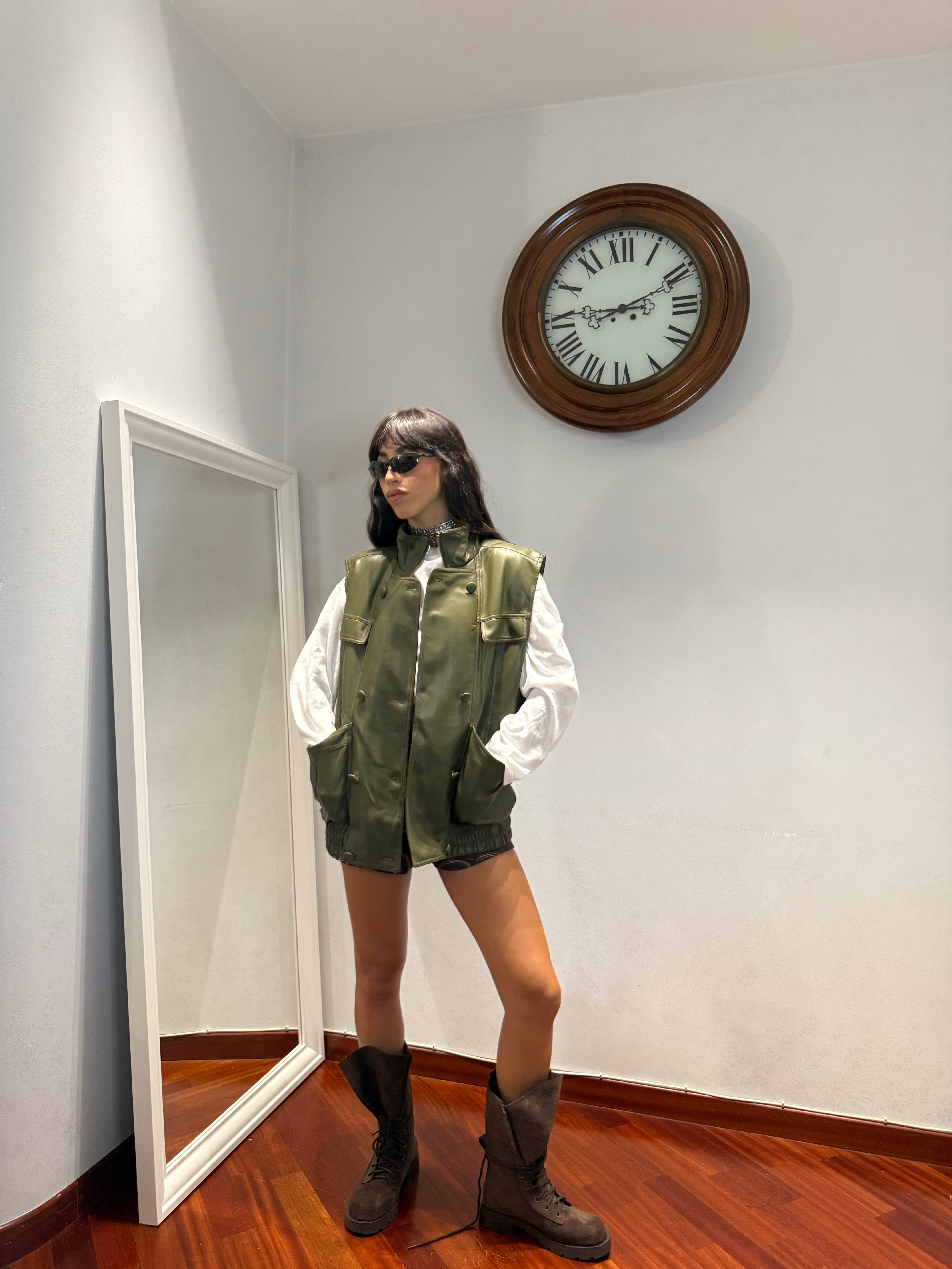 Chiodo Gilet Oversize