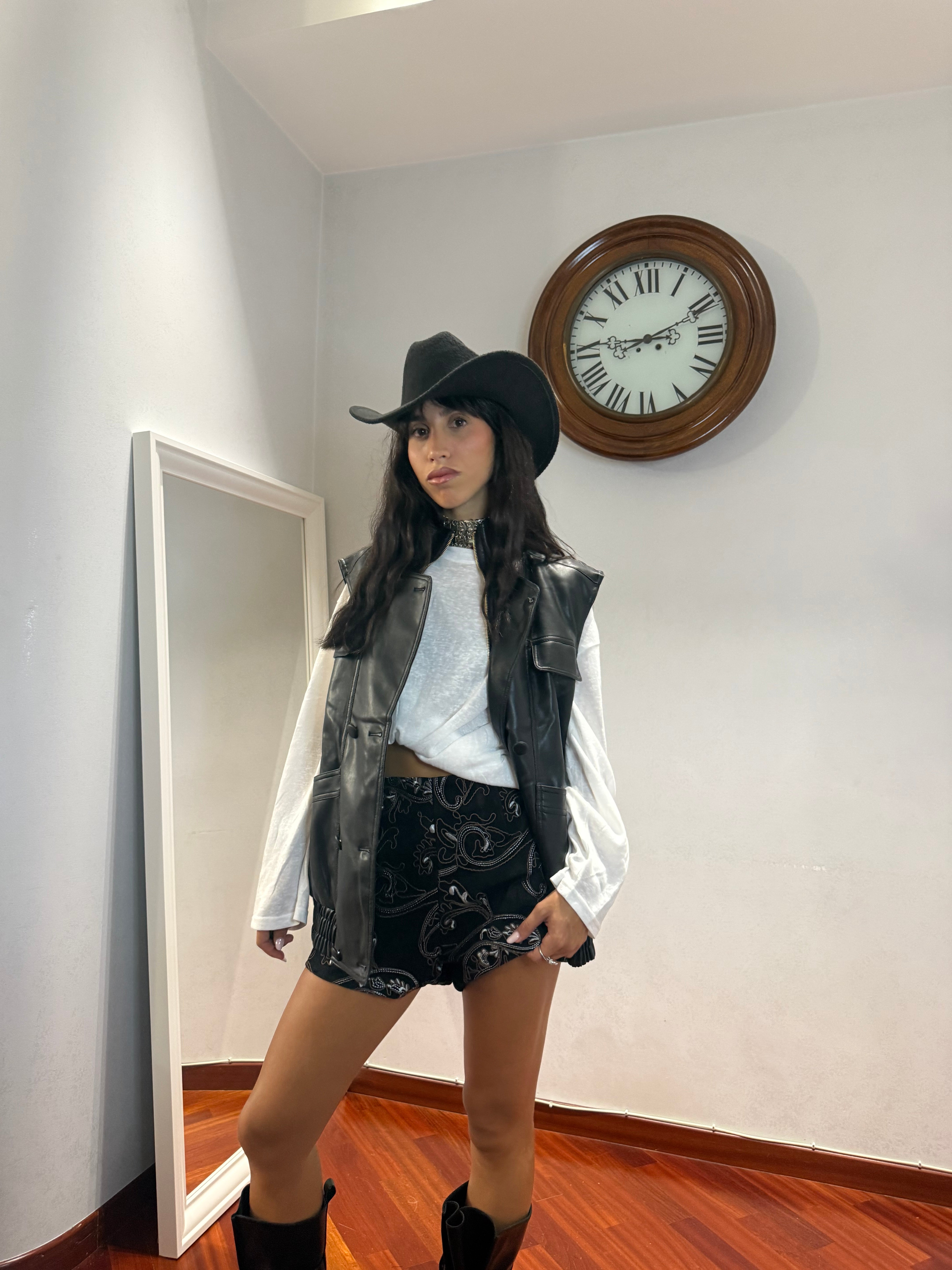 Chiodo Gilet Oversize