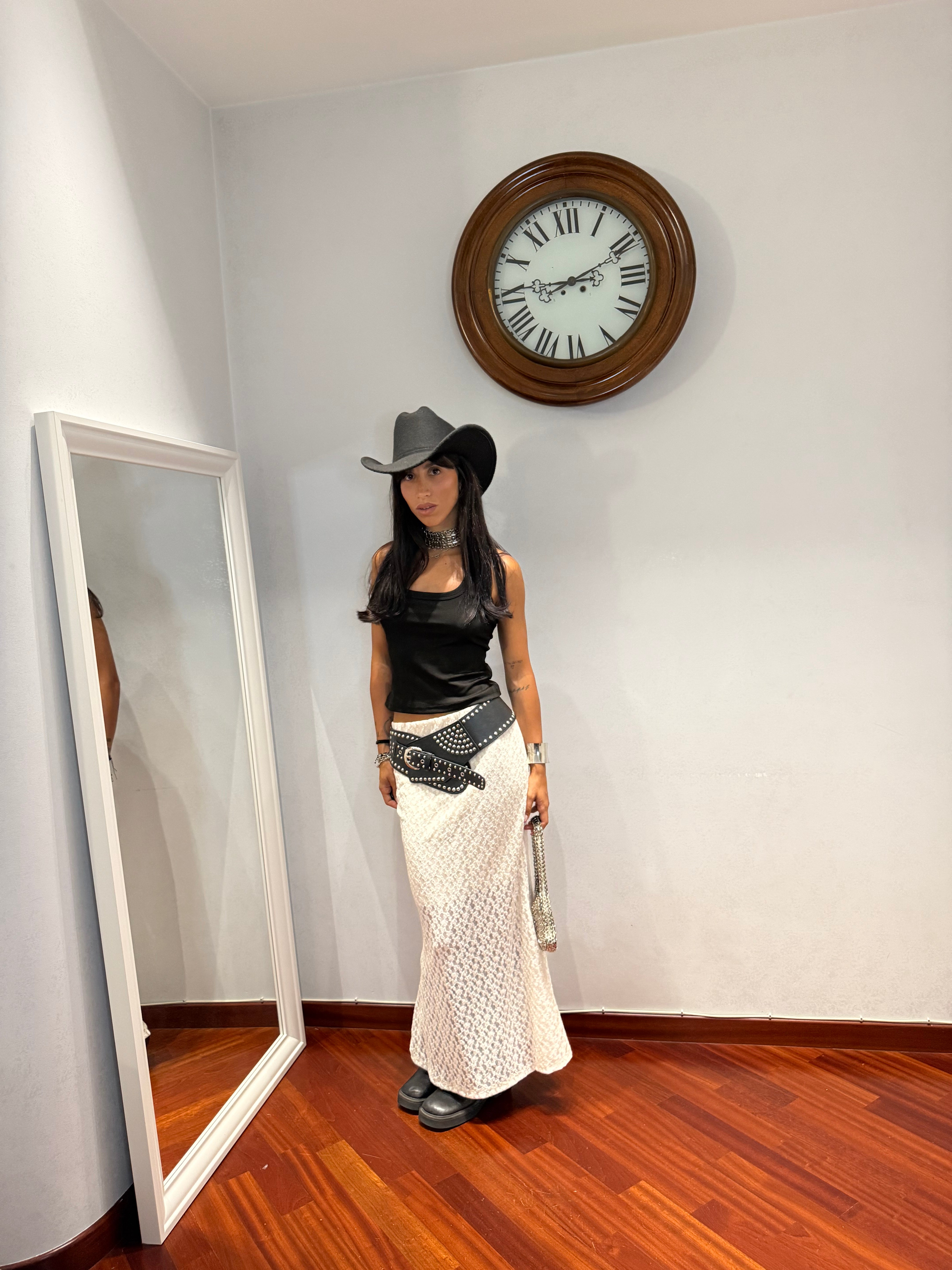 Gonna Pizzo (Vari Colori)